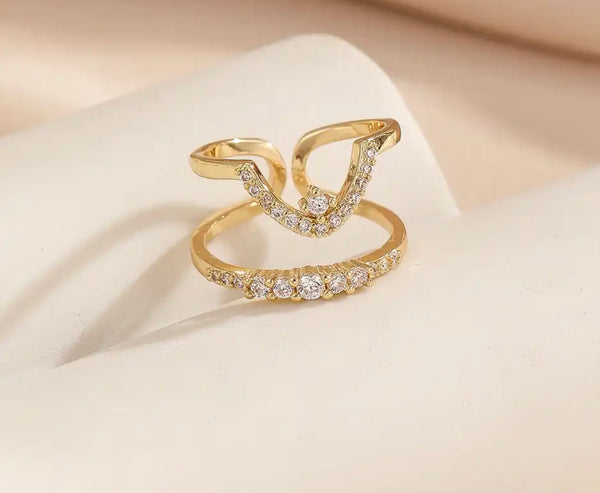 Anello Melory per unghia crystal con micro punto luce