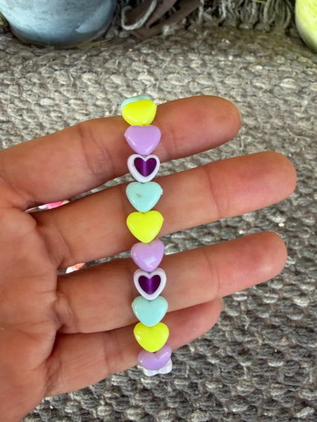 Bracciale colors Beads giro cuori xsmall