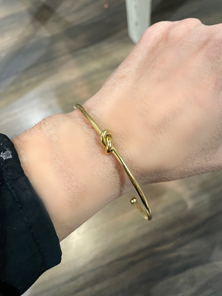 Bracciale bangle nodo due varianti colore