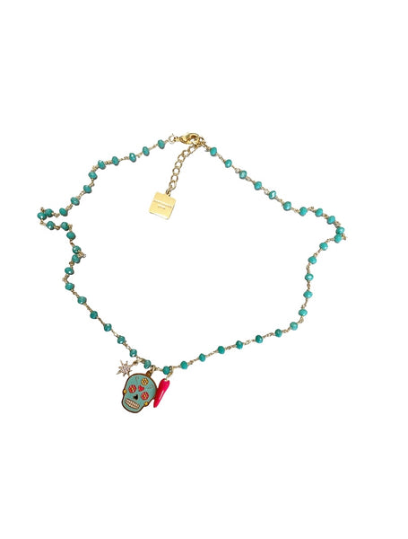 Collana principessa glam remedios calavera skull