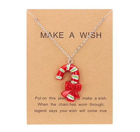 Collana Natale Bastincino di zucchero Christmas Edition
