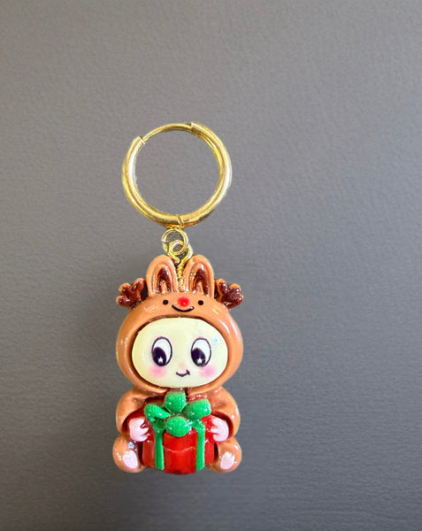 Mono orecchino labubu Christmas edition Natale vari sogetti