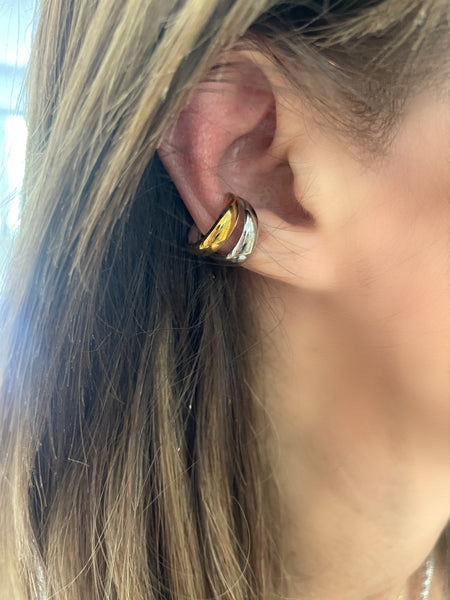 Mono earcuff doppio  bicolor
