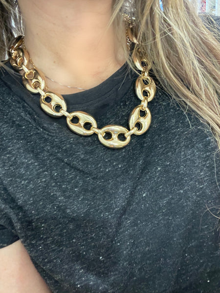 Collana big chain over  due varianti colore