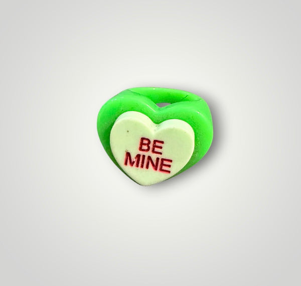 Anello resina cuore be mine l’anello sceglie dove andare vari colori