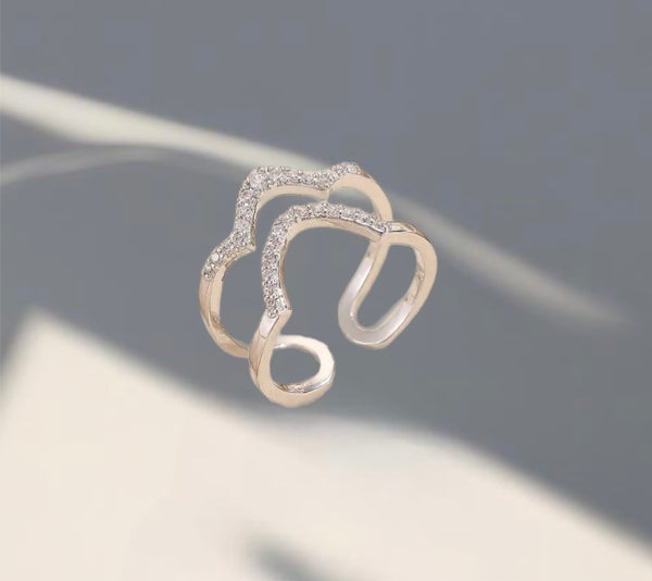 Anello Melory per unghia crystal tondo e punta  due varianti colore