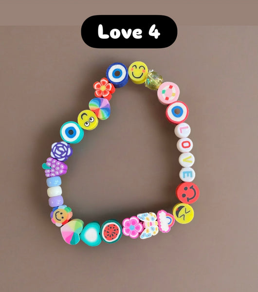 Cavigliera multi charms smile fruit parolina vari colori