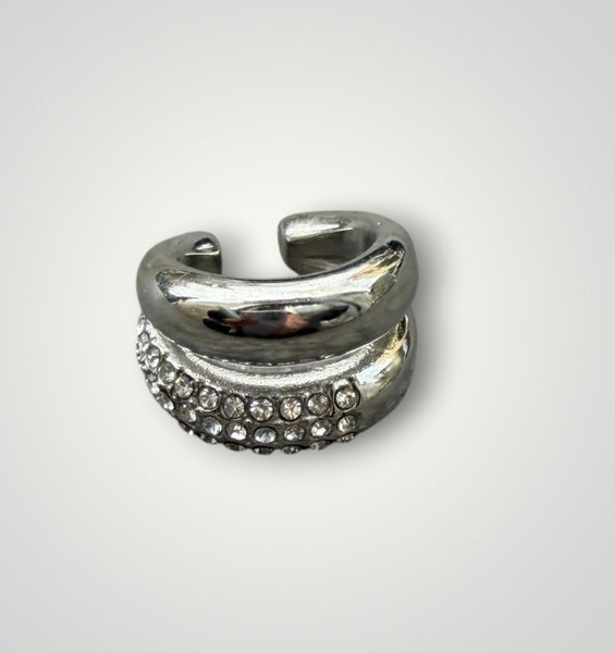 Luana earcuff doppio anello Luxury due varianti colore