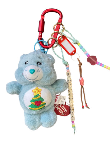 Pimp your Bag Keychain charms
per borsa e portachiavi angelorso
in peluche care bears orsetto del
cuore albero di Natale Christmas Edition