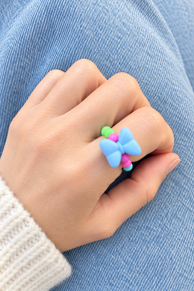 Anello colors con fiocco