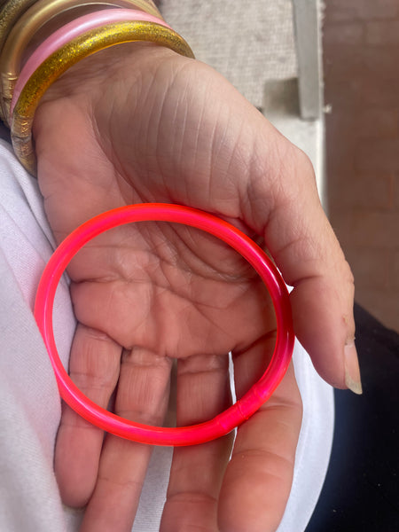 Jelly bangle Fuxia fluo brillante