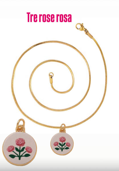 Collana Love Little Italy retro’ Flower vari disegni