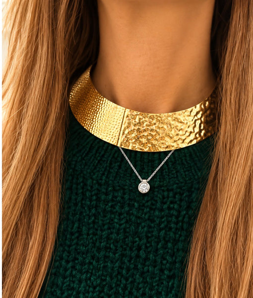 Collana delle Dee rigida Pollon lavorata