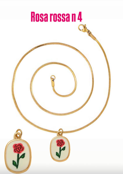 Collana Love Little Italy retro’ Flower vari disegni