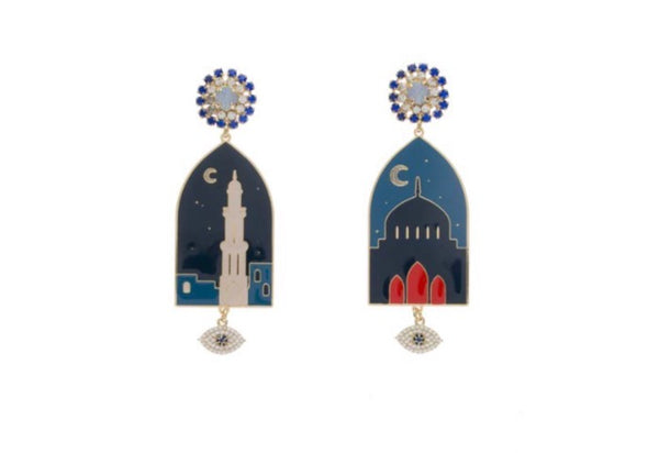 Coppia Orecchini Principessa Glam Mun Minareto