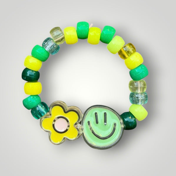 Bracciaie Colors pony Beads Smile  e fiore  vari colori