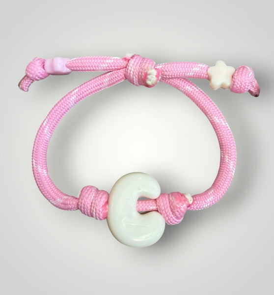 Bracciaie Marine florida lettera colorata Puff vari colori lettere A B C
