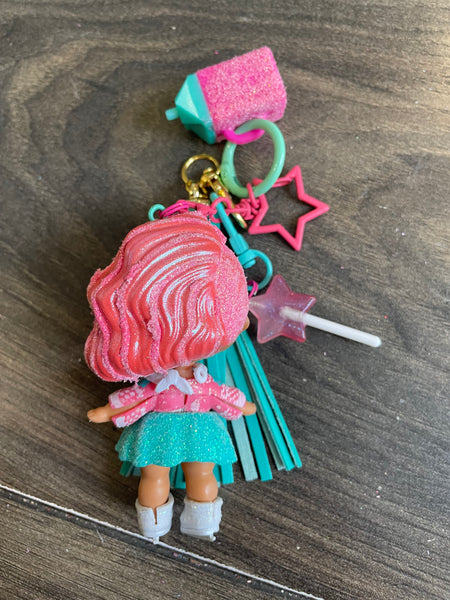 Pimp your Bag Lol capelli rosa glitter