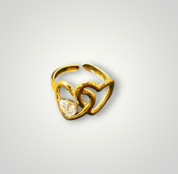 Anello Isla Bonita doppio cuore