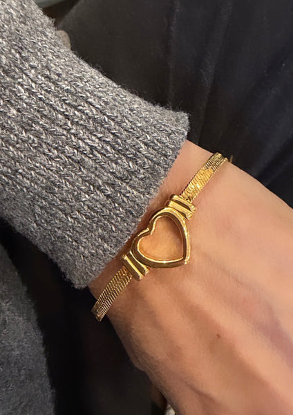 Bracciale Cuore spesso due varianti colore