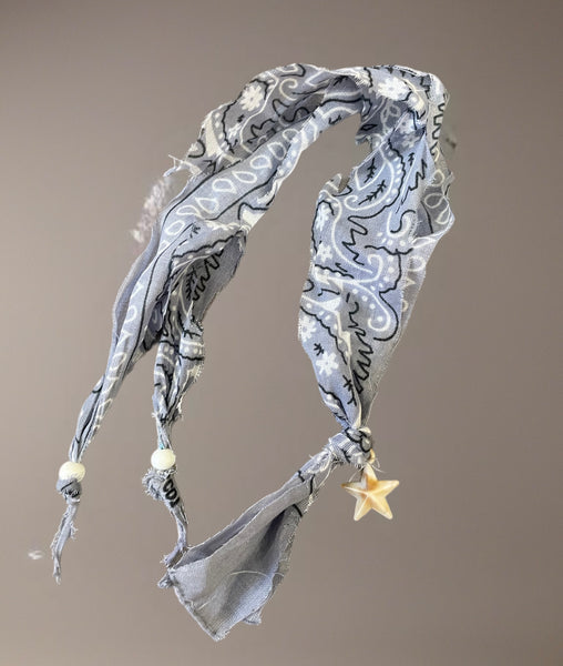 Collana cavigliera bandana con conchiglia vari colori