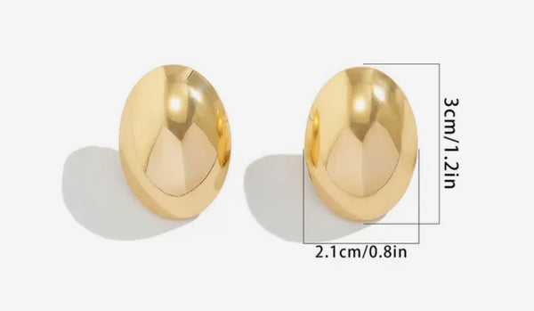 Coppia orecchini unica  fagiolo misura piccola