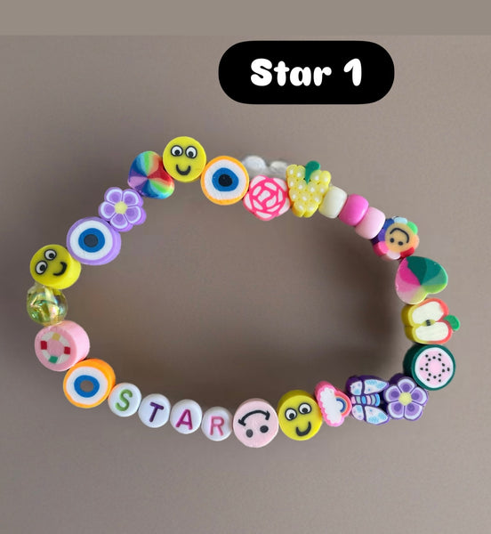 Cavigliera multi charms smile fruit parolina vari colori