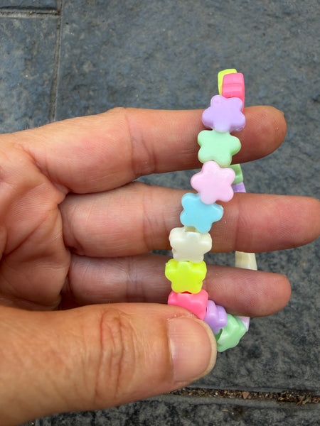 Bracciale colors Beads giro stelline   vari colori