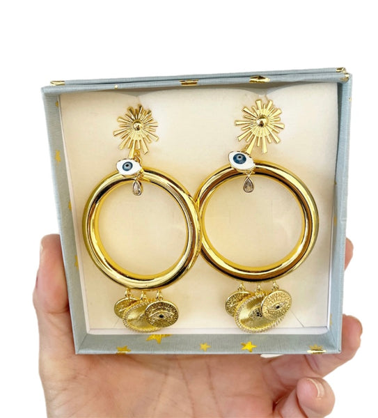 Coppia orecchini principessa glam basic Seul