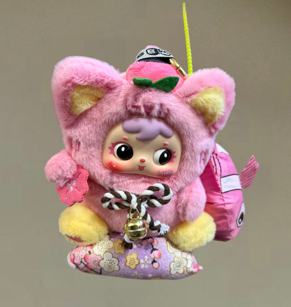 Pimp your bag Samuel serie "Eight Directions of Wealth Cat" I fiori di pesco brillano intensamente