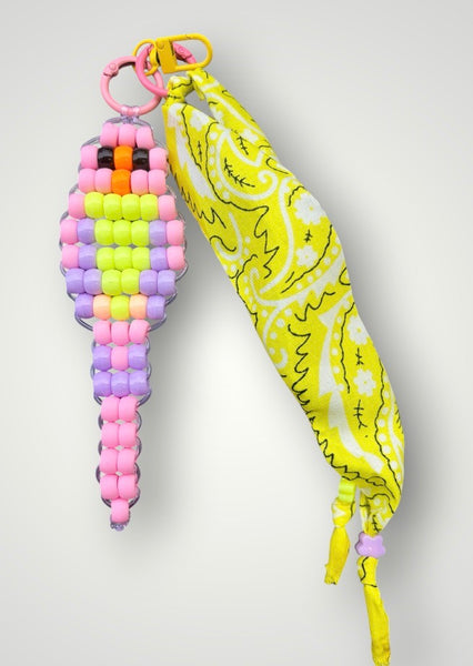 Pimp your bag Colors keychain pappagallo colorato pony Beads Vari utilizzi e vari colori