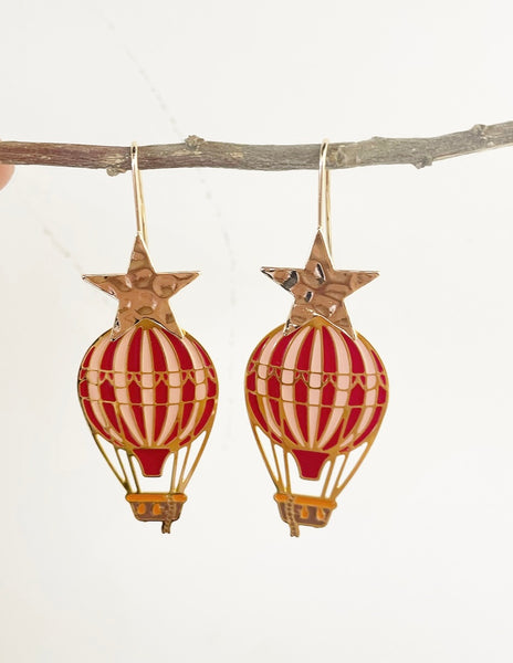 Coppia orecchini Baloon star principessa glam