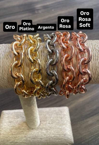 Bracciale Chain ovale grande So Glamour vari colori