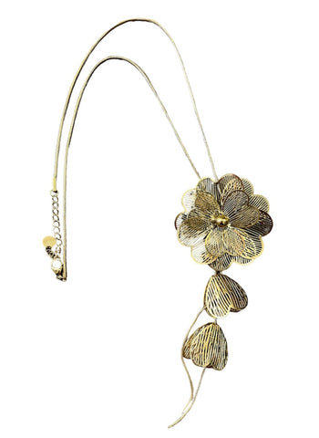 Collana maxi fiore  a cappietto