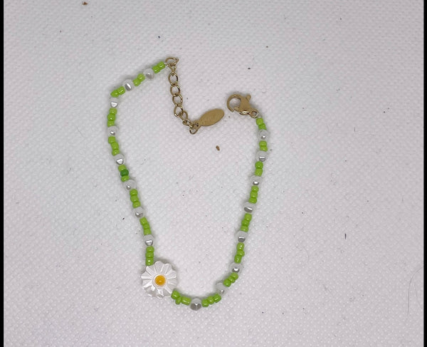 Bracciale perline e Margherita vari colori