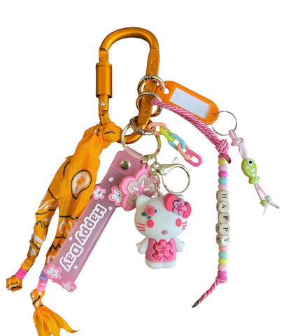 Pimp your Bag Keychain charms per borsa e portachiavi hallo Kitty  flower party
