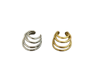 Mono earcuff multi anelli due varianti colore