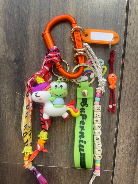 Pimp your Bag Keychain charms per borsa e portachiavi keroppi unicorno
