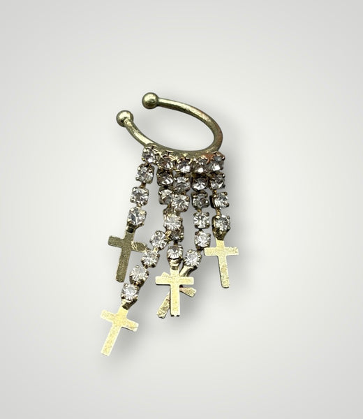 Mono earcuff crystal tennis  e croci