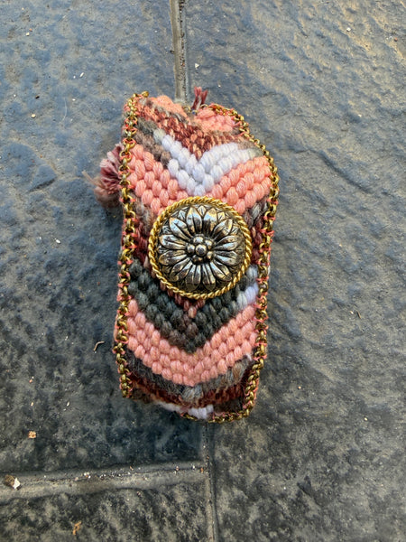 Bracciale friendship con bottone vintage