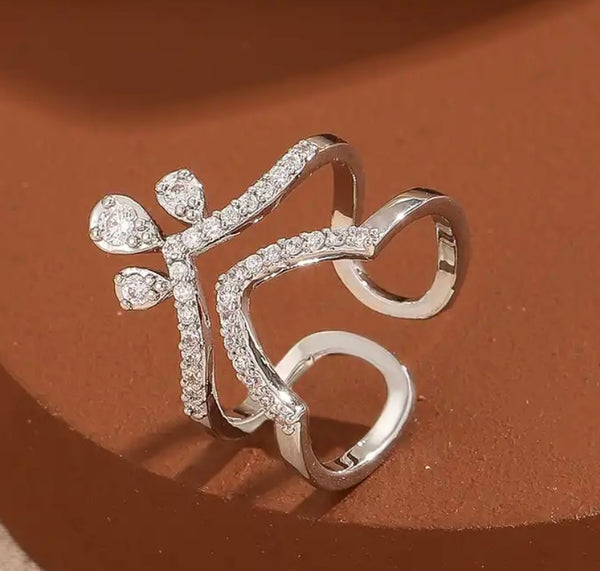 Anello Melory per unghia crystal arabesque due varianti colore