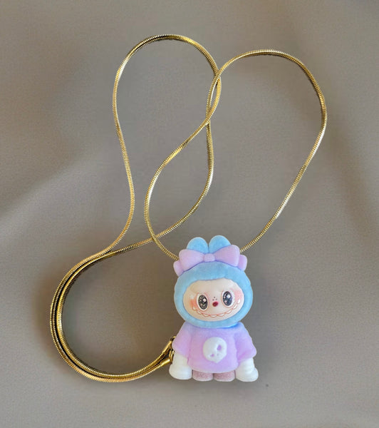 Collana Labubu con abitìno vari colori
