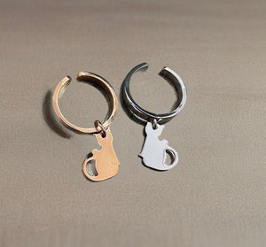 Anello regolabile So glamour gattino  due varianti colore