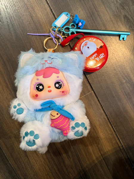 Pimp your bag Samuel Meow Lucky Cat Series pesce ai cinque sapori