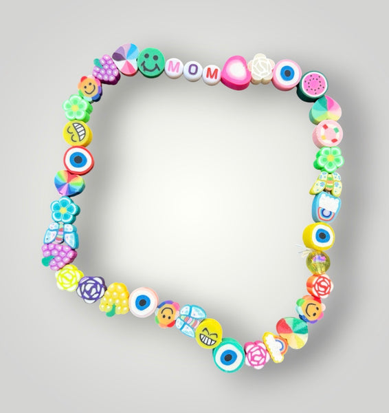 Collana Colors con scritta e multi charms anche personalizzabile