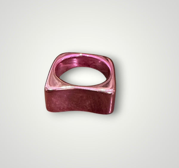 Anello resina metallizzata