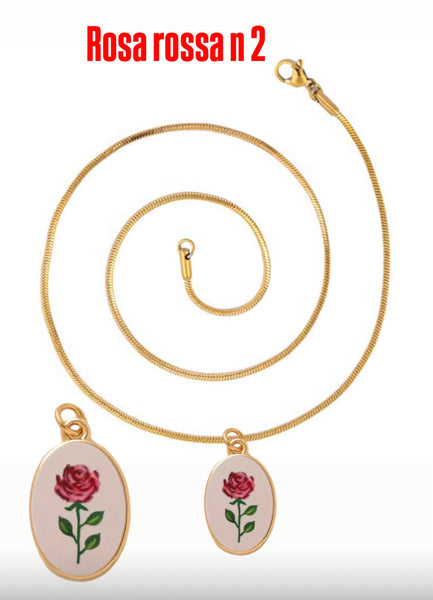 Collana Love Little Italy retro’ Flower vari disegni