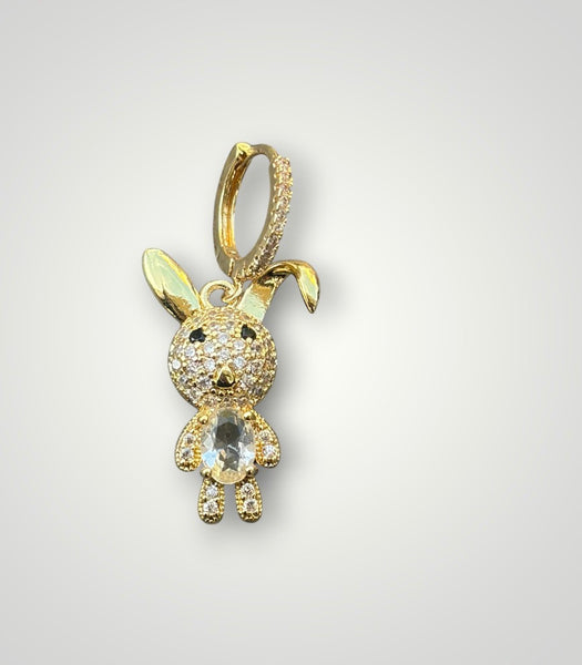 Mono orecchino bunny coniglietto vari colori