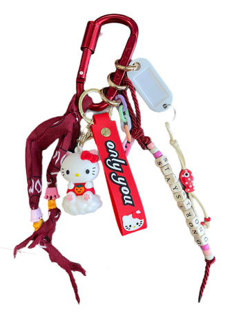 Pimp your Bag Keychain charms per borsa e portachiavi hallo kitty nuvoletta