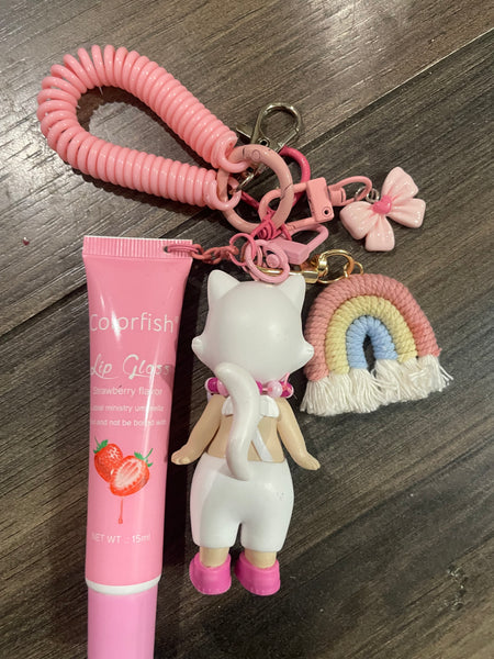Pimp your Bag Angel cat gatto  White